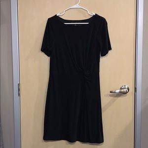 Black House White Market Front Tie Black Dress